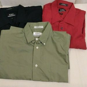 RBM Lot of 3 Short Sleeve Shirts Sz.18